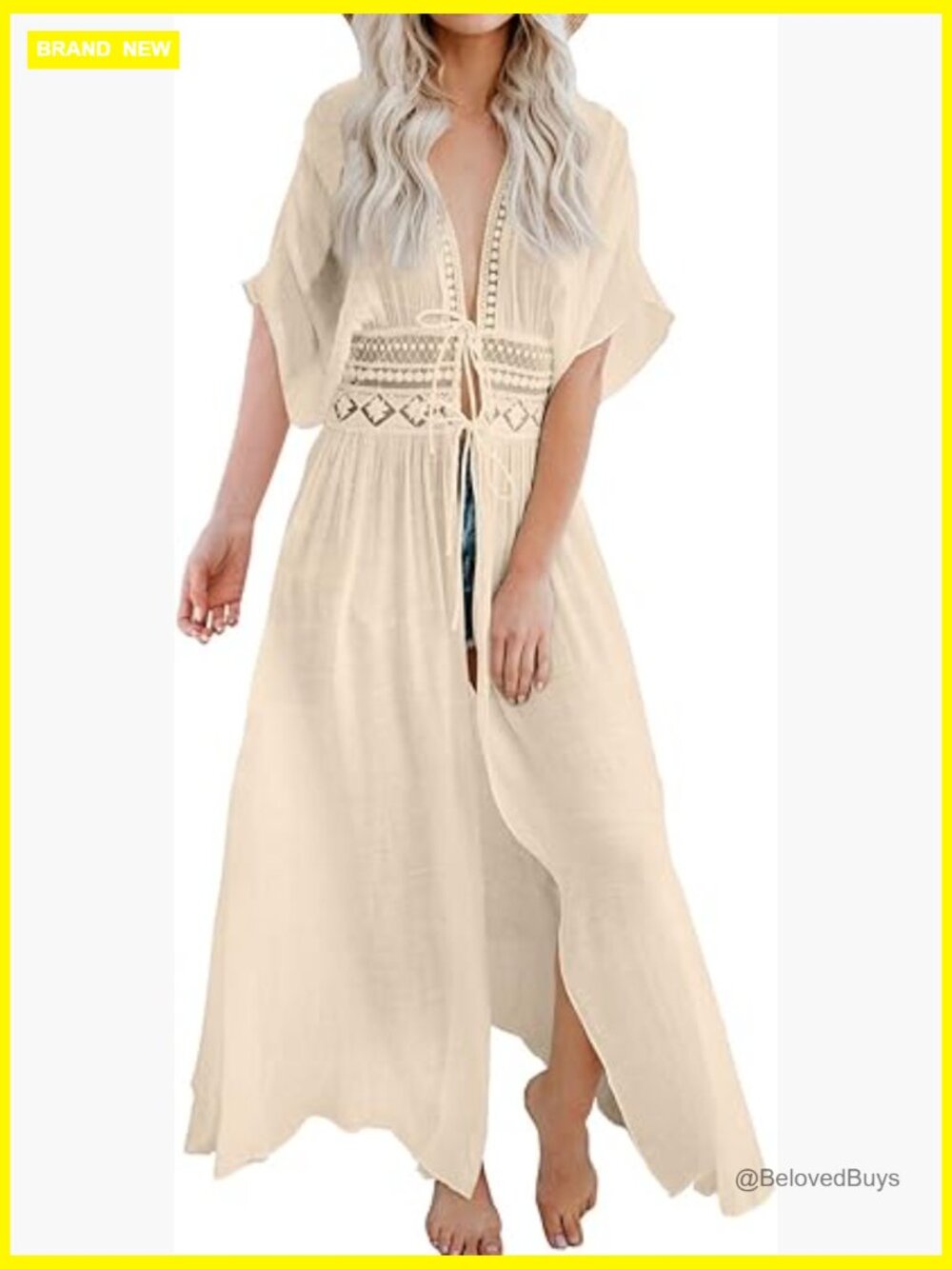 Sheer Lace Beach Cover Up Kimono Sheer Bikini Coverup
